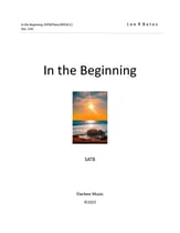 In The Beginning SATB choral sheet music cover